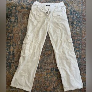Brandy Melville White Cargo Pants